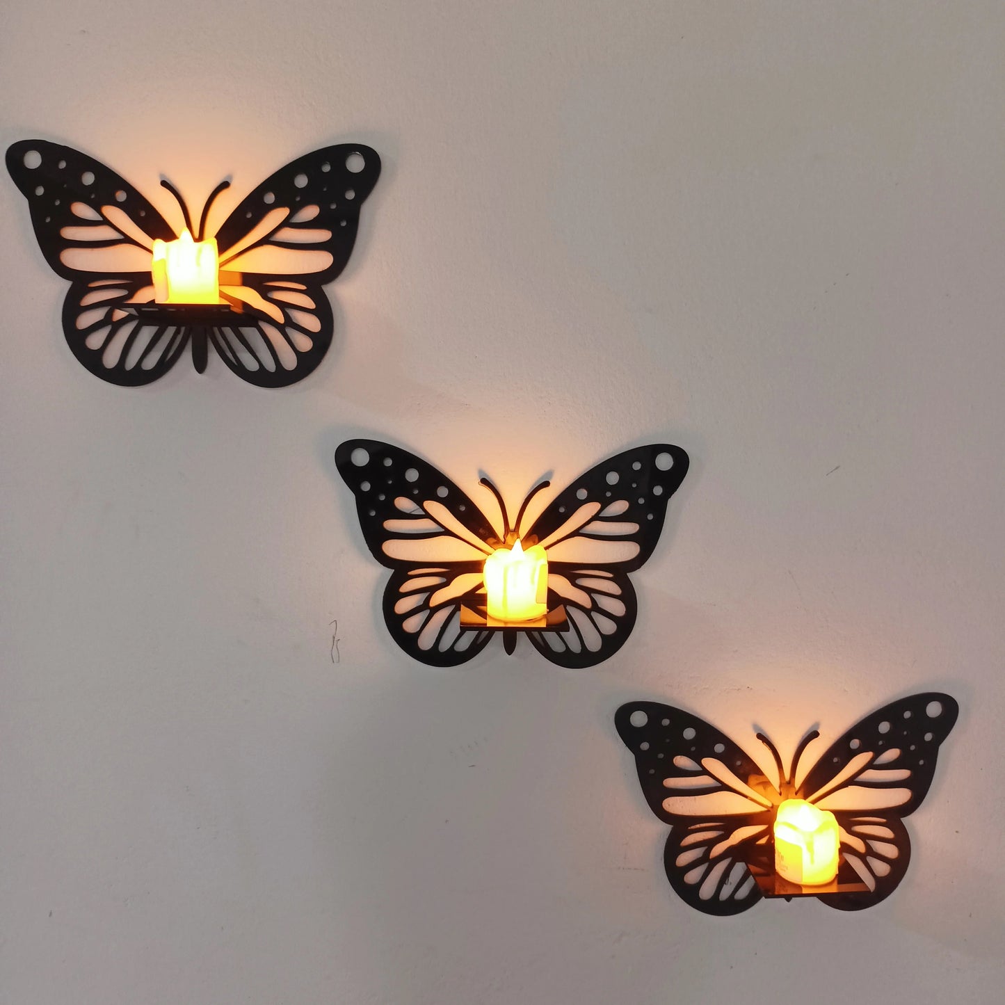 Po3 Butterfly Frame Selves Wall Art Pack Of Three Art Home Decorations