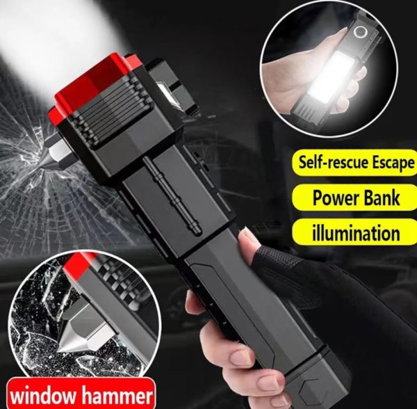 High-power Led Flashlight Rechargeable And Multifunctional For Your Lighting Needs (random Color)