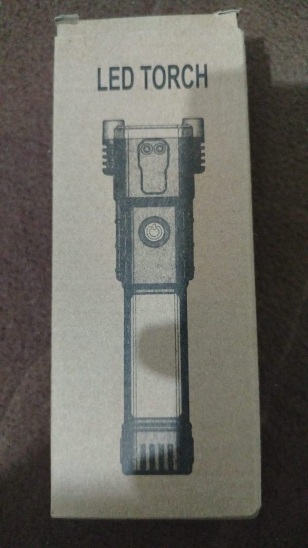 High-power Led Flashlight Rechargeable And Multifunctional For Your Lighting Needs (random Color)