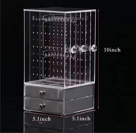 Jewelry Organizer Storage Boxes Acrylic Gift Box With Drawer