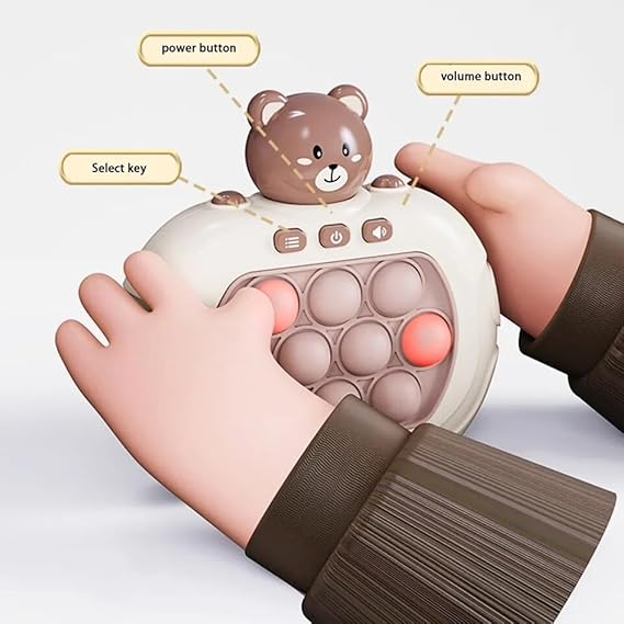 Pop Game Sensory Fidget Toys, Light Up Pattern Popping Handheld Game | Push Pop Stress Toys Kids And Adults (random Color)