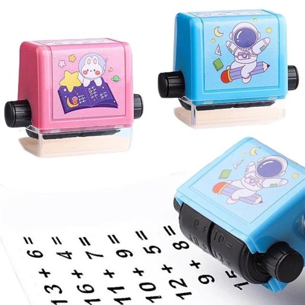 Roller Addition And Subtraction Pupils Maths Math Practice Number Rolling Stamp( Random )