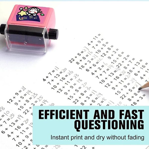 Roller Addition And Subtraction Pupils Maths Math Practice Number Rolling Stamp( Random )
