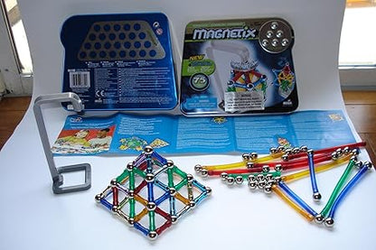 124pcs Magnetic Building Sticks Blocks Toys, Magnet Educational Toys Stem Toys For Kids And Adult, 3d Non-toxic Building Toy With Storage Bag