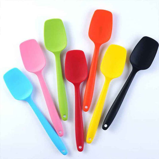 1pc Silicone Spatula Dishes Baking Mix Set Pastry Tools