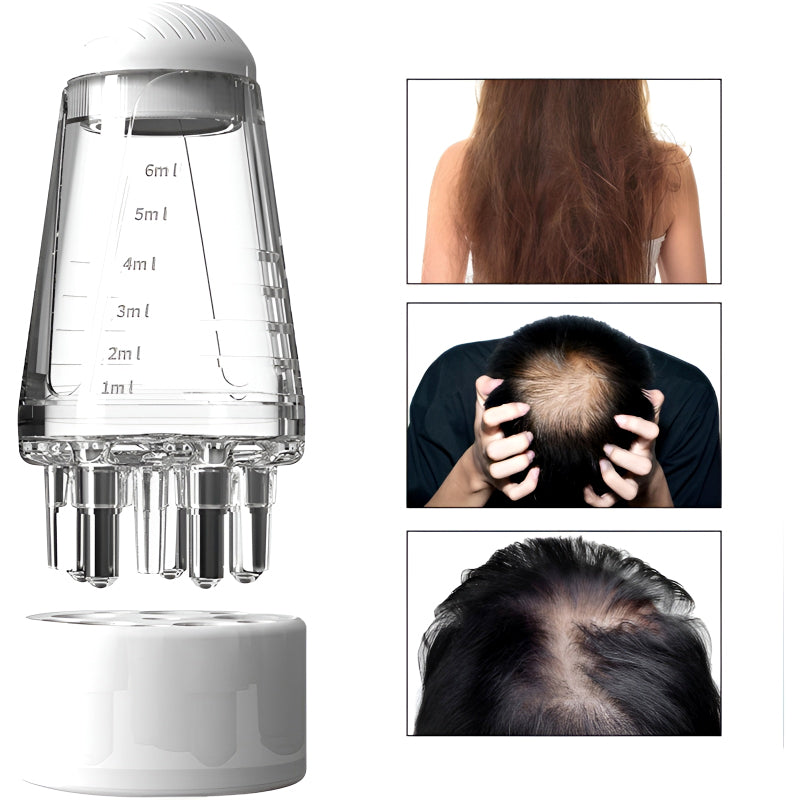 TYQ-05 Mini Portable 6ML Scalp Applicator Comb with Ball Massage and Fluid Application