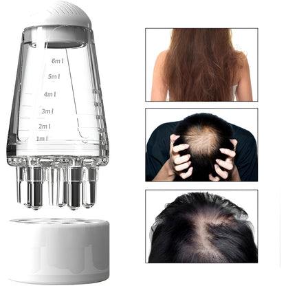 TYQ-05 Mini Portable 6ML Scalp Applicator Comb with Ball Massage and Fluid Application