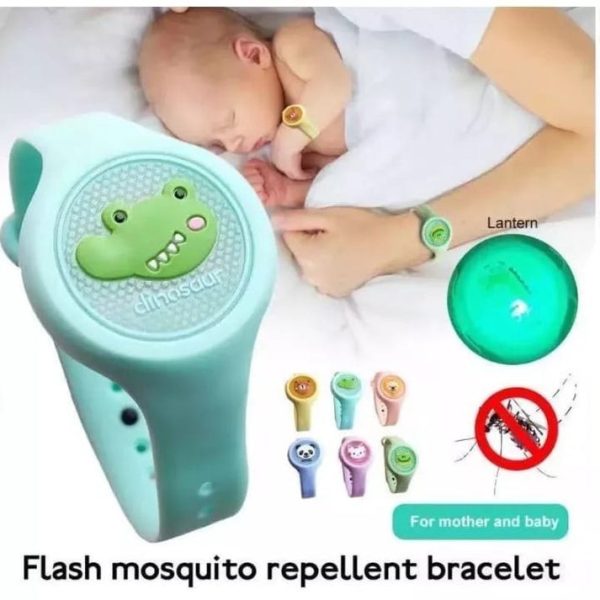 Ant-mosquito Repellent Baby Wrist Bracelet Led Silicone Toy Random Color