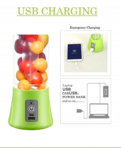 Portable Mini Juicer Blender | Outdoor Juicing Cup (380ml) – Rechargeable (random Color)