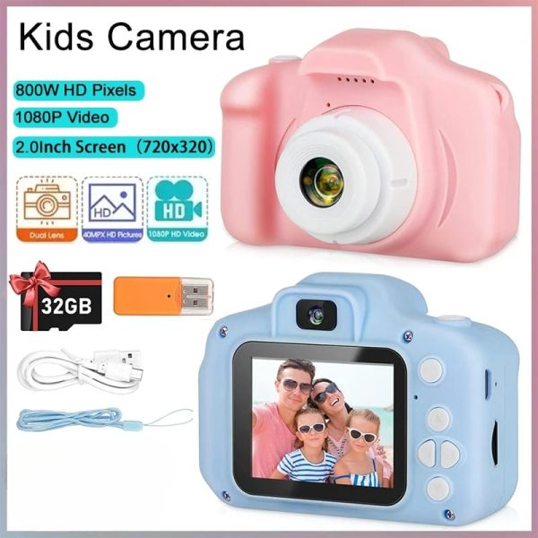Children Mini Digital Camera Can Take Pictures Video Small Sir Toys | Kids Camera, Digital Video Camera For Kids, Christmas Birthday Gift For Boys & Girls – Random Colors