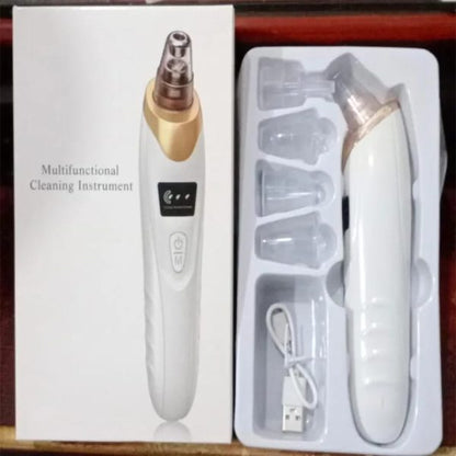 Face Vacuum Blackhead Remover Pore Cleaner | Electric Deep Cleansing Tool For Nose & Face