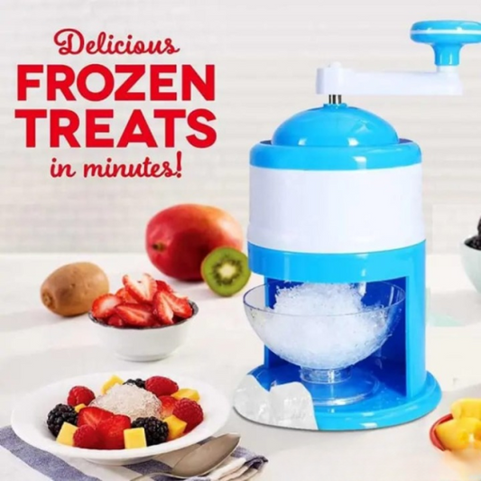 Ice Gola Machine / Handle Diy Ice Crusher Manual Multifunction Portable Ice Slush Maker Home Snow Cone Smoothie Ice Block Making Machine Ice Shaver(random Color)
