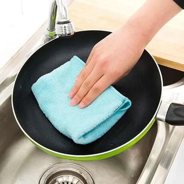 Microfiber Hanging Kitchen Towel | Kitchen Rags Fresh Hand Towels Absorbent Cleaning Cloths Household Dishcloths And Kitchen Supplies (pink)