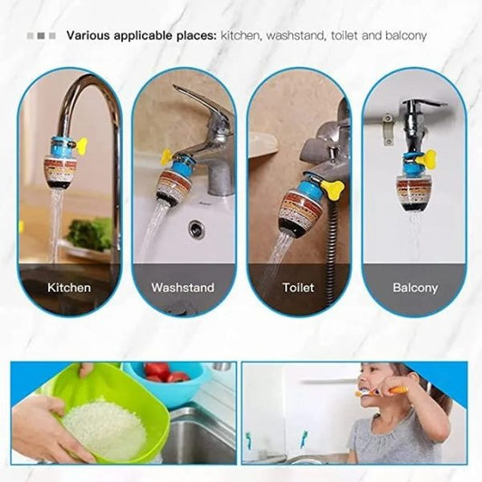 Pack Of 2 New Stone Faucet With Clip 360 Adjustable Flexible Kitchen Faucet Tap Random Color