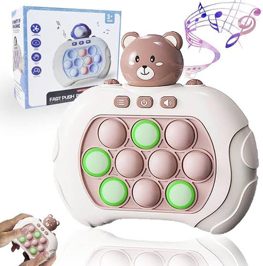 Pop Game Sensory Fidget Toys, Light Up Pattern Popping Handheld Game | Push Pop Stress Toys Kids And Adults (random Color)