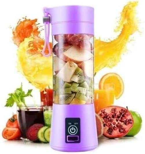 Portable Mini Juicer Blender | Outdoor Juicing Cup (380ml) – Rechargeable (random Color)