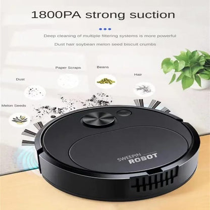 Portable Mini Wireless Smart Sweeping Robot Mopping 3 In1 Rechargeable Cleaning Machine Vacuum Cleaner For Home Office Robot (random Colors)