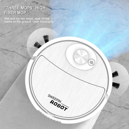 Portable Mini Wireless Smart Sweeping Robot Mopping 3 In1 Rechargeable Cleaning Machine Vacuum Cleaner For Home Office Robot (random Colors)
