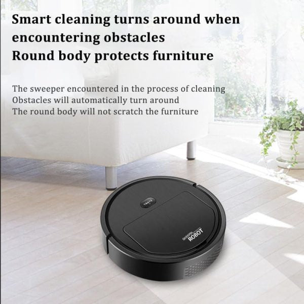 Portable Mini Wireless Smart Sweeping Robot Mopping 3 In1 Rechargeable Cleaning Machine Vacuum Cleaner For Home Office Robot (random Colors)
