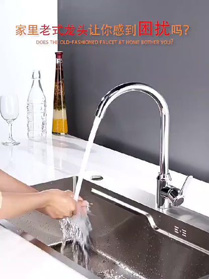 Multifunctional Kitchen Sink Waterfall Faucet Pressurized Shower Bubbler Splash-proof 4 Modes Spout Bathroom Basin Tap Extender Adapter