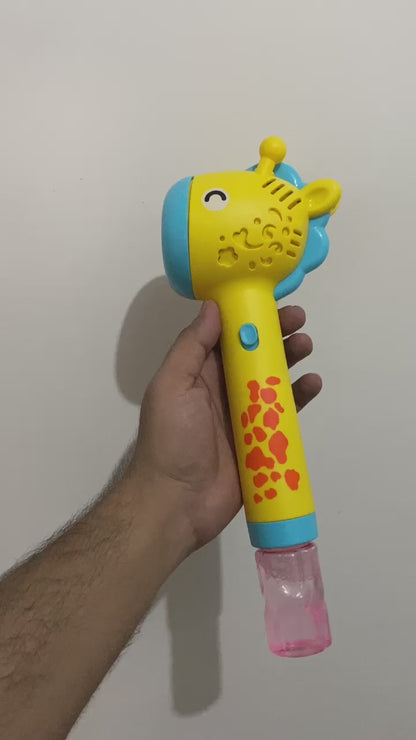 Giraffe Bubble Gun Toy For Kids – Colorful And Fun Bubble Maker (random Color)