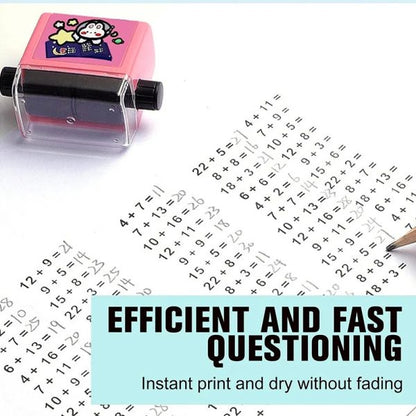Roller Addition And Subtraction Pupils Maths Math Practice Number Rolling Stamp( Random )
