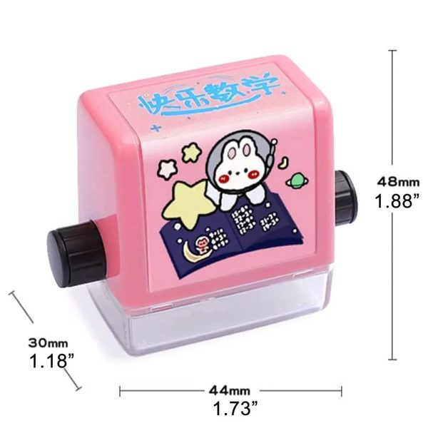Roller Addition And Subtraction Pupils Maths Math Practice Number Rolling Stamp( Random )