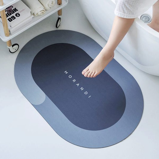 Round Bath Mat Super Absorbent Quick Drying Bathroom Rugs Non Slip Kitchen Entrance Doormat Modern Napa Skin Floor Mat Home Decor (random Color Mat)