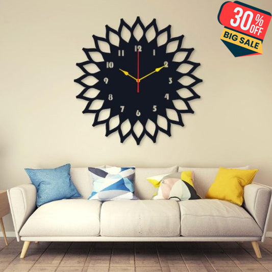 Sun Round Clock Wall Clock Stylish Design Home Decoration Wall