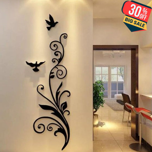 Bird Living Room Bedroom Entrance Door Wooden Wall Art Decoration
